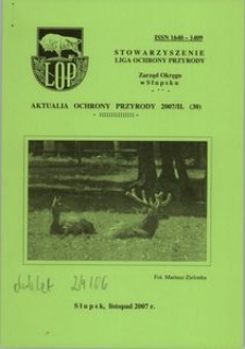 Aktualia Ochrony Przyrody, 2007, nr 30