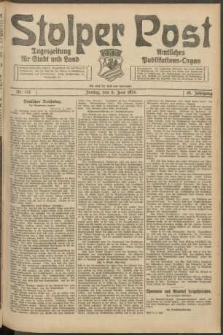 Stolper Post. Tageszeitung f&uuml;r Stadt und Land Nr. 132/1924