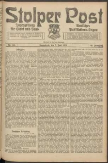 Stolper Post. Tageszeitung für Stadt und Land Nr. 133/1924