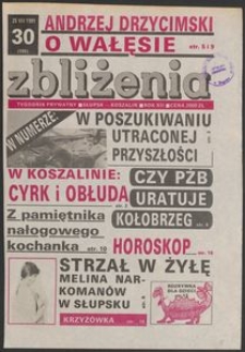 Zbliżenia : tygodnik społeczno-polityczny, 1991, nr 30