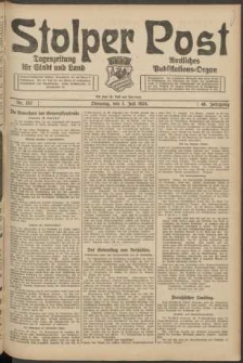 Stolper Post. Tageszeitung f&uuml;r Stadt und Land Nr. 152/1924