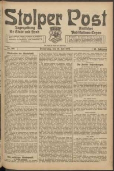 Stolper Post. Tageszeitung f&uuml;r Stadt und Land Nr. 160/1924