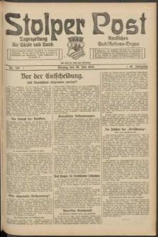 Stolper Post. Tageszeitung f&uuml;r Stadt und Land Nr. 175/1924