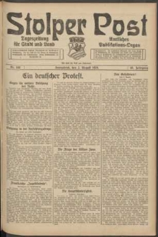 Stolper Post. Tageszeitung für Stadt und Land Nr. 180/1924