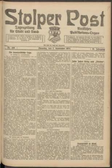 Stolper Post. Tageszeitung für Stadt und Land Nr. 206/1924