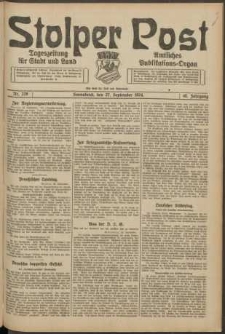 Stolper Post. Tageszeitung für Stadt und Land Nr. 228/1924