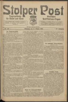 Stolper Post. Tageszeitung f&uuml;r Stadt und Land Nr. 243/1924