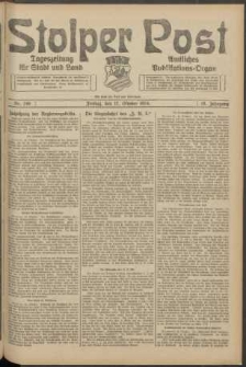 Stolper Post. Tageszeitung f&uuml;r Stadt und Land Nr. 245/1924