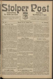 Stolper Post. Tageszeitung f&uuml;r Stadt und Land Nr. 247/1924