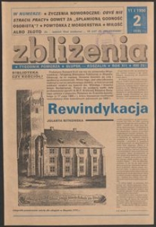 Zbliżenia : tygodnik społeczno-polityczny, 1990, nr 2