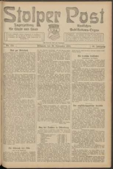 Stolper Post. Tageszeitung für Stadt und Land Nr. 278/1924