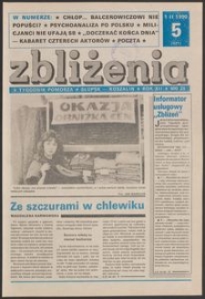 Zbliżenia : tygodnik społeczno-polityczny, 1990, nr 5