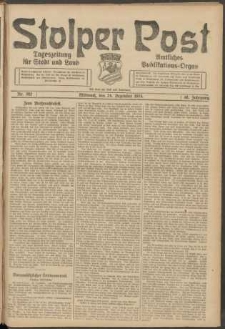 Stolper Post. Tageszeitung f&uuml;r Stadt und Land Nr. 302/1924
