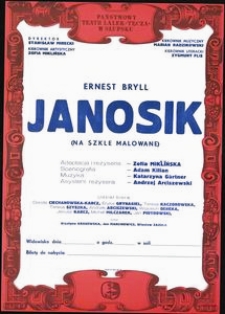 [Plakat] : Janosik (na szkle malowane)