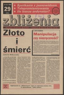 Zbliżenia : tygodnik prywatny, 1990, nr 29