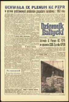 Dziennik Bałtycki, 1961, nr 281