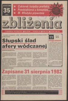 Zbliżenia : tygodnik prywatny, 1990, nr 35