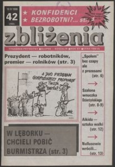 Zbliżenia : tygodnik prywatny, 1990, nr 42