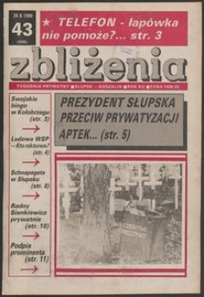 Zbliżenia : tygodnik prywatny, 1990, nr 43