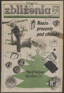 Zbliżenia : tygodnik prywatny, 1990, nr 51/52