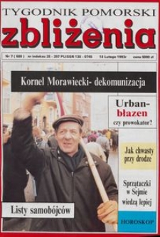 Zbliżenia : Tygodnik Pomorski, 1993, nr 7