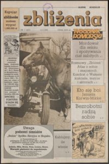 Zbliżenia : Tygodnik Pomorski, 1992, nr 7