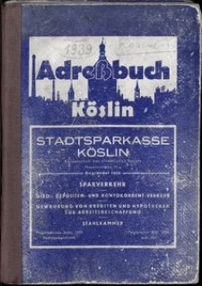 Adreβbuch Köslin 1939