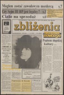 Zbliżenia : Tygodnik Pomorski, 1992, nr 37