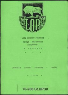 Aktualia Ochrony Przyrody, 1996, nr 6