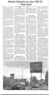 Historia Kobylnicy po roku 1945 (2) - Sfery życia