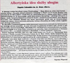 Albertyńska idea służby ubogim