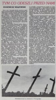 Tym co odeszli przed nami