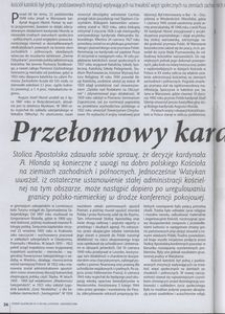 Przełomowy kardynał