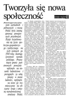 Tworzyła się nowa społeczność