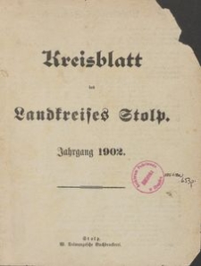 Kreisblatt des Stolper Kreises, 1902