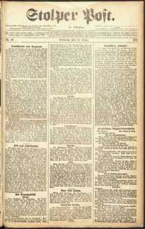 Stolper Post Nr. 69/1911