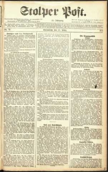 Stolper Post Nr. 72/1911