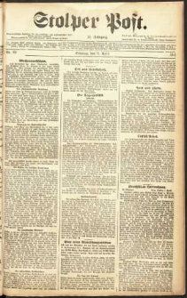 Stolper Post Nr. 85/1911