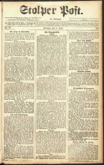 Stolper Post Nr. 86/1911