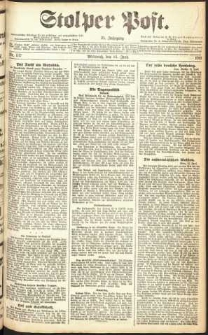 Stolper Post Nr. 137/1911