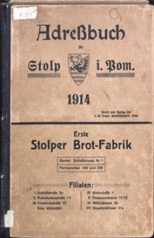 Adreβbuch für Stolp i. Pom. 1914