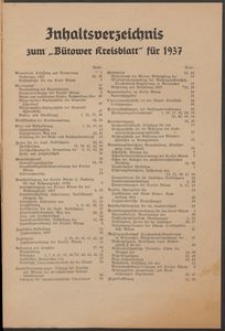 Kreisblatt des Kreises B&uuml;tow 1937