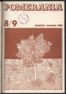 Pomerania : miesięcznik społeczno-kulturalny, 1980, nr 8-9