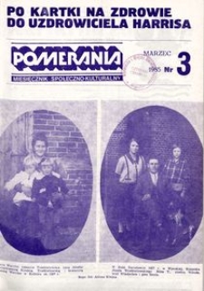 Pomerania : miesięcznik społeczno-kulturalny, 1985, nr 3