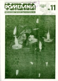 Pomerania : miesięcznik społeczno-kulturalny, 1985, nr 11