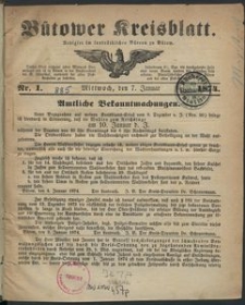 Bütower Kreisblatt 1874
