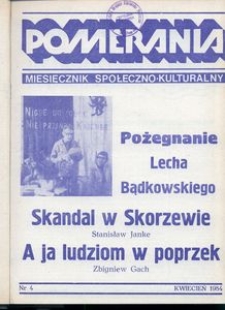 Pomerania : miesięcznik społeczno-kulturalny, 1984, nr 4