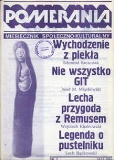Pomerania : miesięcznik społeczno-kulturalny, 1984, nr 5