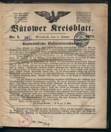 Bütower Kreisblatt 1871