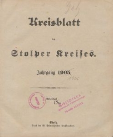 Kreisblatt des Stolper Kreises, 1906